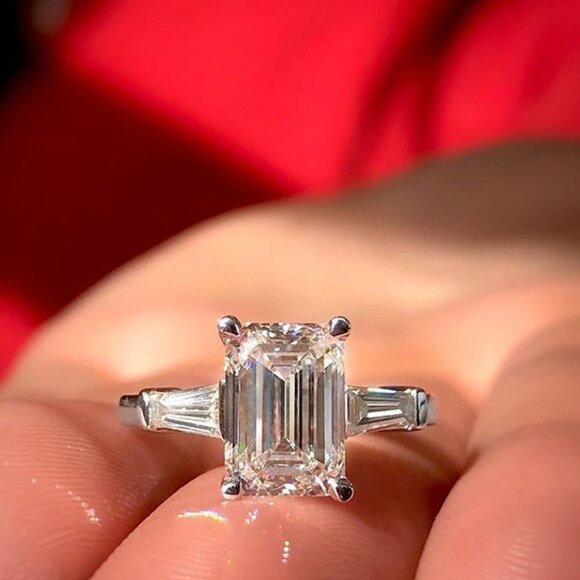 Jewelry | Weddingengagement Pure Gemstone Dainty Silver Ring  🎁 Wedding/Engagement Pure Gemstone Dainty Silver Ring for Women, VIP468